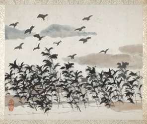 Album mit Landschaften und Kalligraphie für Liu Songfu