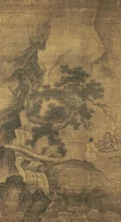 Li Tieguai lehrt in einem Kiefernwald, Yuan-Dynastie