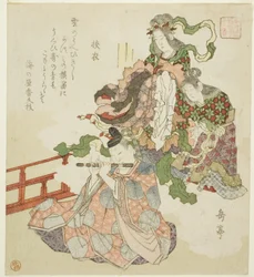 Die Geschichte von Sagoromo, aus der Serie "Zehn höfische Geschichten für den Honcho-Kreis (Honchoren monogatari juban)"