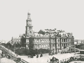 Das neue Rathaus, Sydney, Australien, 1895