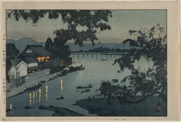 Abend am Chikugo-Fluss