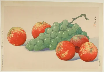 Trauben und Äpfel