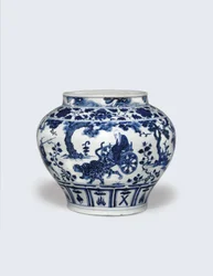 Weißer und blauer Guan, Mitte des 14. Jahrhunderts