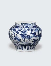 Weißer und blauer Guan, Mitte des 14. Jahrhunderts