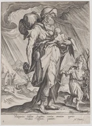 Armut, aus Tugenden und Laster, 1596-97