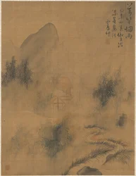 Zehntausend Bambusse im Nebel und Regen, 1775