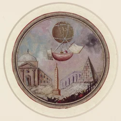 Ein frühes Ballonunglück, ca. 1785