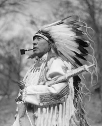 Häuptling Whirlwind Soldier von der Rosebud Reservation