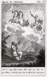 Elija fährt in den Himmel (Stich)