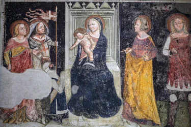 Fresko der Kapelle Giusti in der Kirche Sant