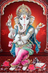 Ganesha oder Ganapati: der elefantenköpfige Hindu-Gott.