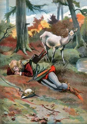 La Biche au Bois, ca. 1910 (Gravur)