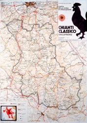 Karte des Chianti Classico Gebiets