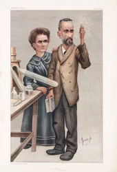 Pierre und Marie Curie, französische Physiker