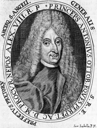 Porträt von Prinz Antonio Ottoboni (1646-1710), General der päpstlichen Armee, Gravur