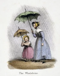 Regnen, um 1845