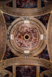 San Donato Kirche. Fresko. Genua. Italien.