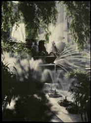Neptunbrunnen, Cheltenham, um 1910