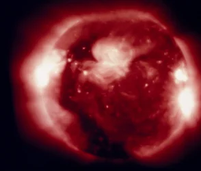 Die Sonne, fotografiert in Röntgenwellenlängen von Skylab