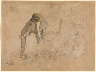 Hashim. Elefant und Reiter. ca. 1640, Metropolitan Museum of Art, New York