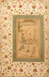Akbars Söhne Sultan Daniyal und Sultan Murad