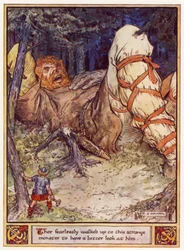 Thor ging furchtlos auf dieses seltsame Monster zu, um es sich genauer anzusehen