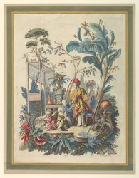 Tafel 7 einer Reihe chinesischer Genreszenen