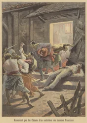 Mord an einem französischen Zollbeamten durch die Chinesen