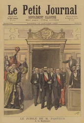 Feierlichkeiten zu Ehren des 70. Geburtstags von Louis Pasteur an der Sorbonne