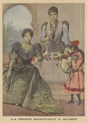 Königin Ranavalona III. von Madagaskar im Exil in Algier