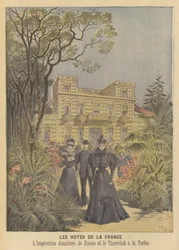 Königliche Besucher in Frankreich: Die Kaiserinwitwe und der Zarewitsch von Russland