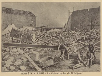 Sturmschäden in Bobigny, Paris