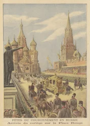 Die Krönung von Zar Nikolaus II. und Zarin Alexandra von Russland