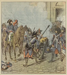 Tag des 13. Vendémiaire, Bonaparte lässt die Sektionen von Saint-Roch beschießen