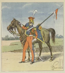 Holländischer Lanzenreiter, Roter Lanzenreiter des 2. Regiments der leichten Lanzenreiter der kaiserlichen Garde