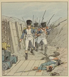 Der Kapitän von Chambure, der Anführer dieser berühmten Kompanie, etc.