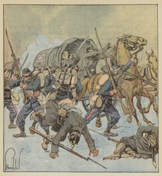 Eroberung eines preußischen Lazaretts durch eine Kompanie des 43. Marschregiments