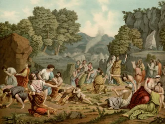 Sammeln von Manna in der Wüste