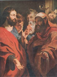 Jesus unterrichtet Nikodemus