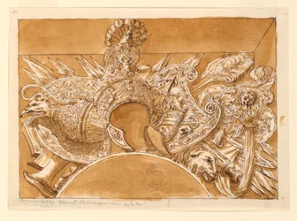 Militärtrophäe nach Polidoro da Caravaggio