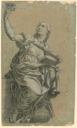 Die Kumanaische Sibylle aus Raphaels Fresko in St. Maria della Pace