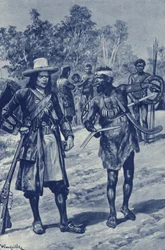 Kapitän William Dampier, der die Westküste Australiens erkundet, sieht zum ersten Mal einen Bumerang