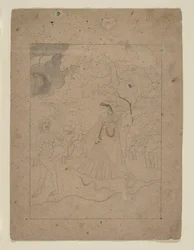 Abhisarika Nayika (Heldin, die die Nacht trotzt)