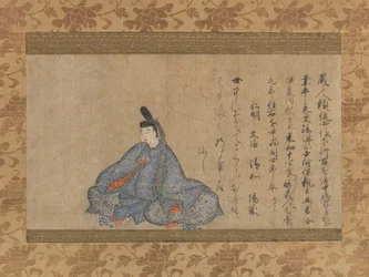 Ariwara Narihira (825–880), aus der Fujifusa-Version der Sechsunddreißig Unsterblichen Dichter