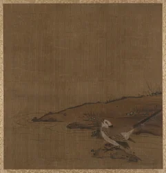 Vogel in der Nähe von Wasser (aus Album der Studien moderner Künstler, Nr. 62)