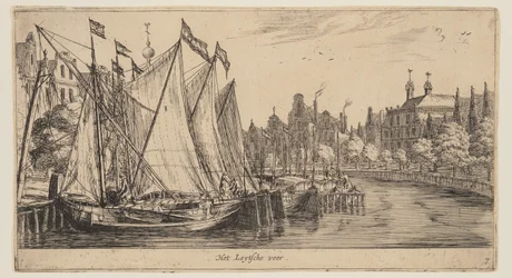 Het Leytsche veer, aus Ansichten von Amsterdam