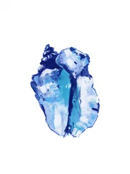 Abstraktes blaues Schneckenhaus