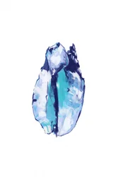 Abstrakter blauer Kristall