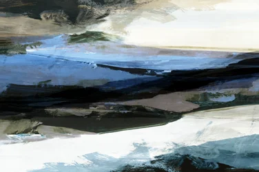 Abstrakte Blaue Wasserszene