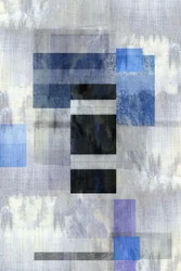 Blaue geometrische Schichten
